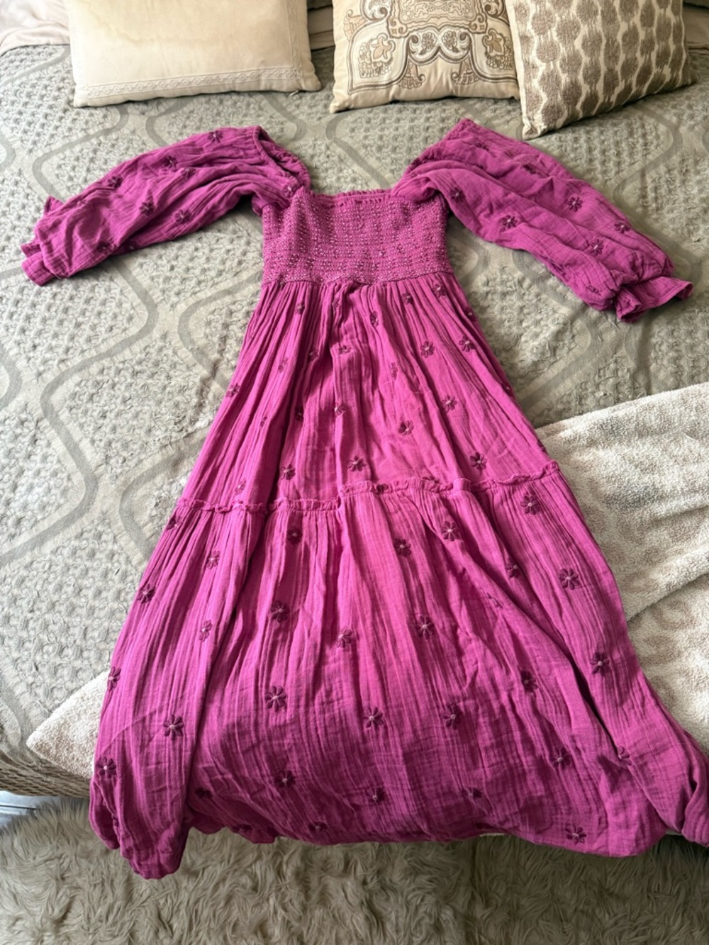Free People Dahlia Embroidered Maxi Dress - Picture 4 of 6